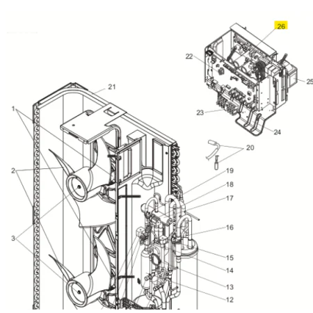 Placa potencia inverter exterior MITSUBISHI ELECTRIC modelo MXZ-8B140VA