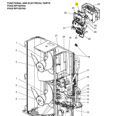 PLACA DE POTENCIA INVERTER UNIDAD EXTERIOR MITSUBISHI ELECTRIC PUHZ-RP100YKA