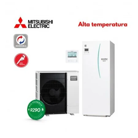 Equipo Ecodan 1x1 CALEFACCIÓN O FRÍO (PUZ-WZ50VAA + ERP17X-VM2E) 100% HIDRÁULICO
