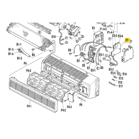 Placa de control split interior DAIKIN modelo FTX35JAV1NB 1244377