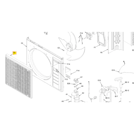 REJILLA UNIDAD EXTERIOR DAIKIN ARXM50R5V1B
