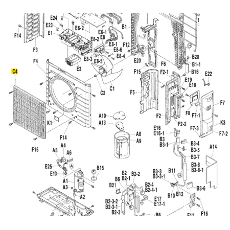 REJILLA UNIDAD EXTERIOR DAIKIN RXS60E3V1B
