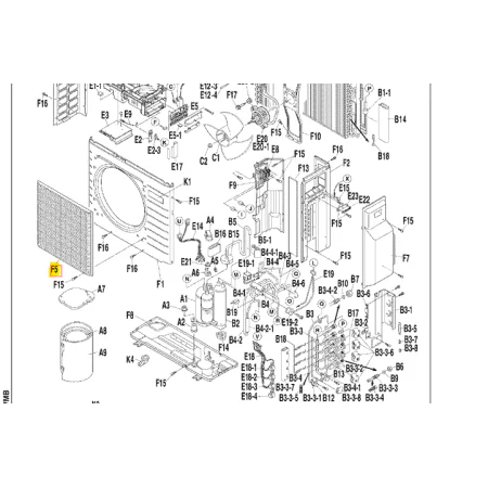 Rejilla unidad exterior DAIKIN 3MXS52BVMB