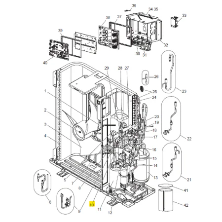SONDA DESCARGA UNIDAD EXTERIOR MITSUBISHI ELECTRIC PUHZ-FRP71VHA2