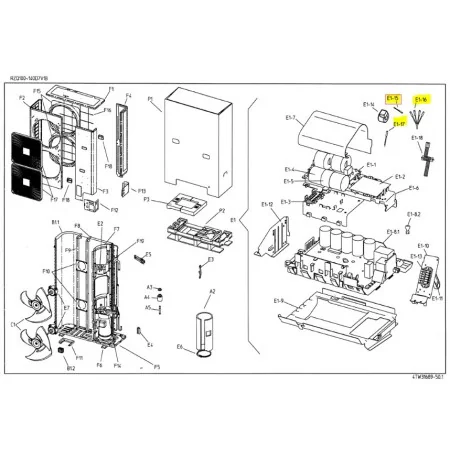 KIT SONDAS UNIDAD EXTERIOR DAIKIN RZQ125D7V1B