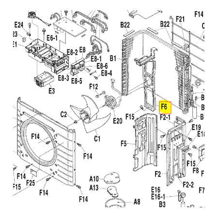 SOPORTE MOTOR UNIDAD EXTERIOR DAIKIN RXS50G2V1B