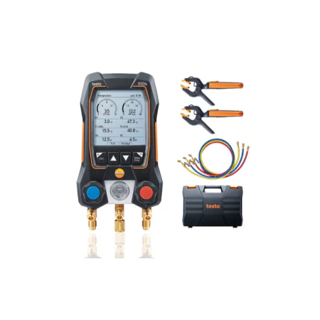 Analizador de refrigeración testo 550s - Con Bluetooth y mangueras de llenado