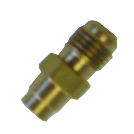 Válvula con obús HB-1S 1/4" soldar x 1/4" SAE sin tapón