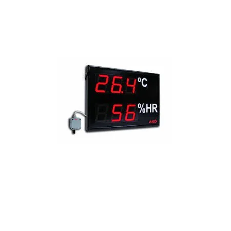 Visualizador de temperatura y humedad con sonda 5m DTH-I
